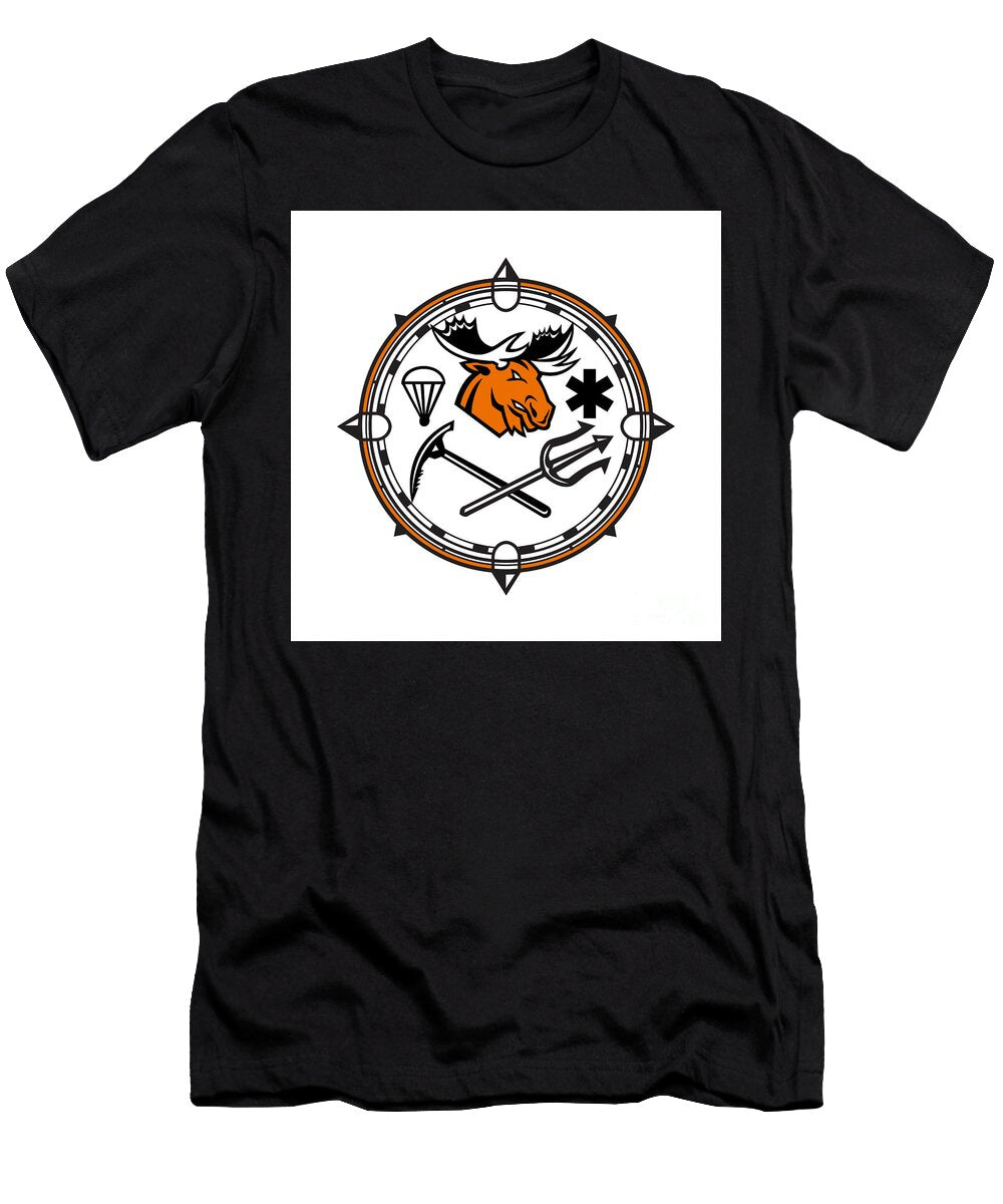 Moose Land Sea Air Emergency Rescue Mascot Aloysius Patrimonio T-Shirt