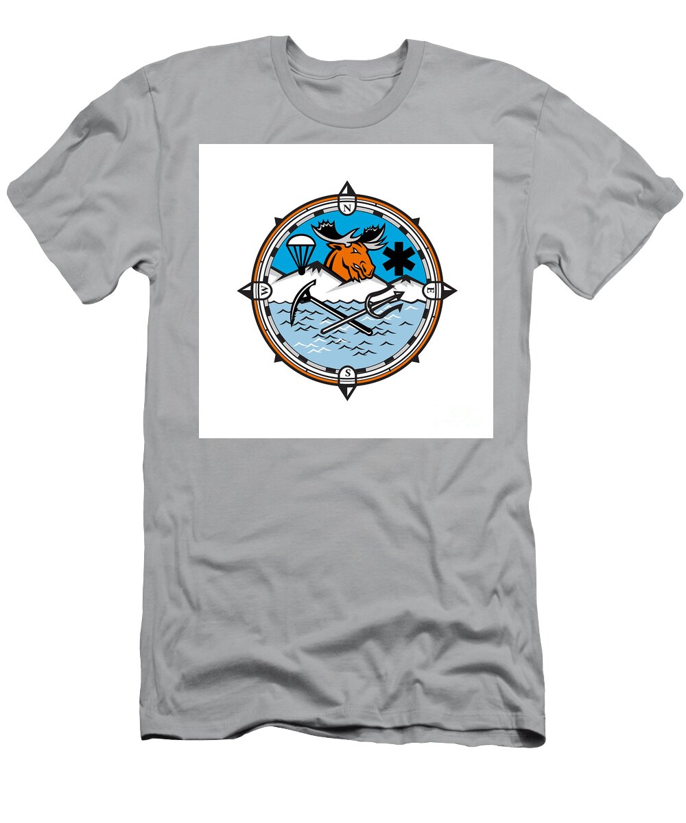 Moose Pararescue Mascot Aloysius Patrimonio T-Shirt