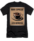 More Espresso Less Depresso Vintage Coffee Vibes Coffee Mounir Khalfouf T-Shirt