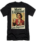 More Espresso Less Depresso Vintage Poste Dale Kincaid T-Shirt