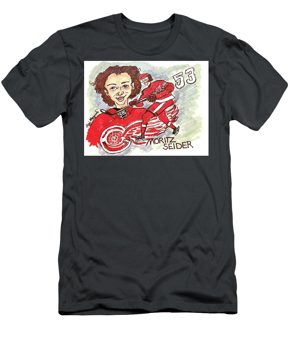 Moritz Seider Detroit Red Wings NHL Geraldine Myszenski T-Shirt