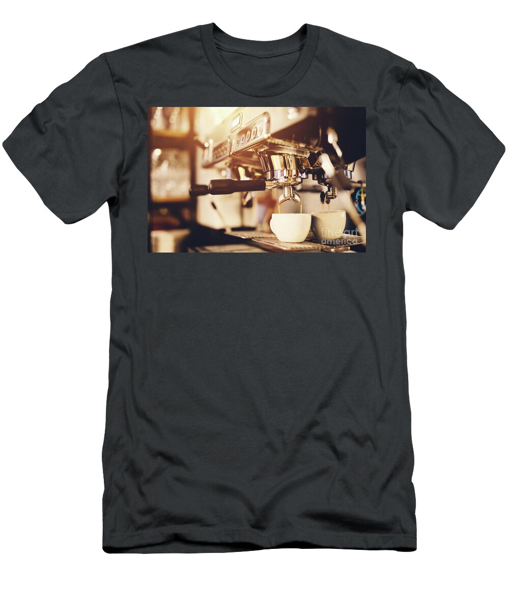 Morning Coffee Preparation Coffeemaker Michal Bednarek T-Shirt