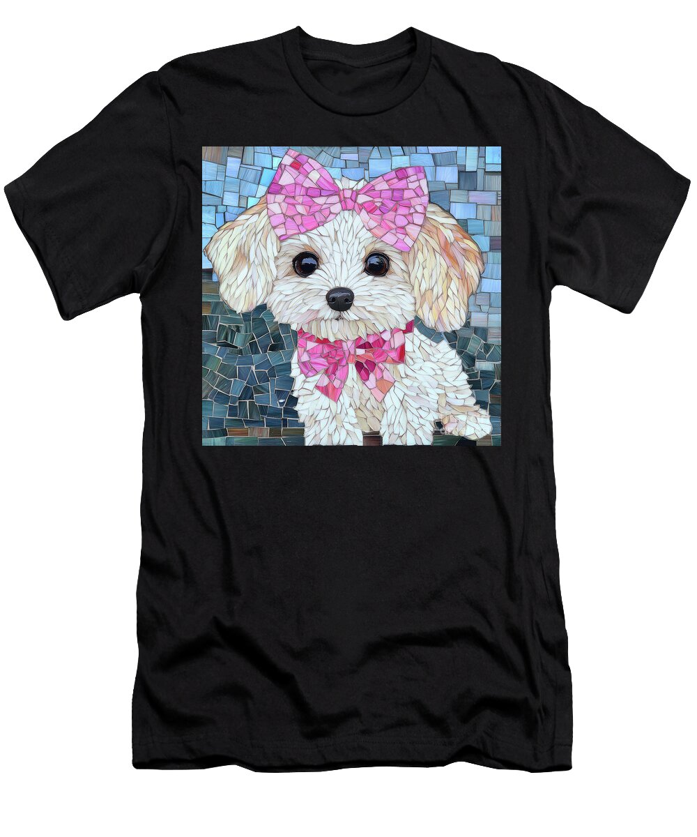 Mosaic Poodle Tina Lecour T-Shirt