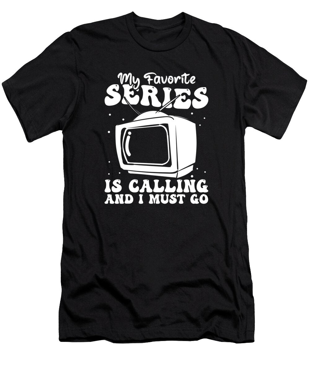 Movies Series Tv Programmes Show Binge Watching Crazy Squirrel T-Shirt