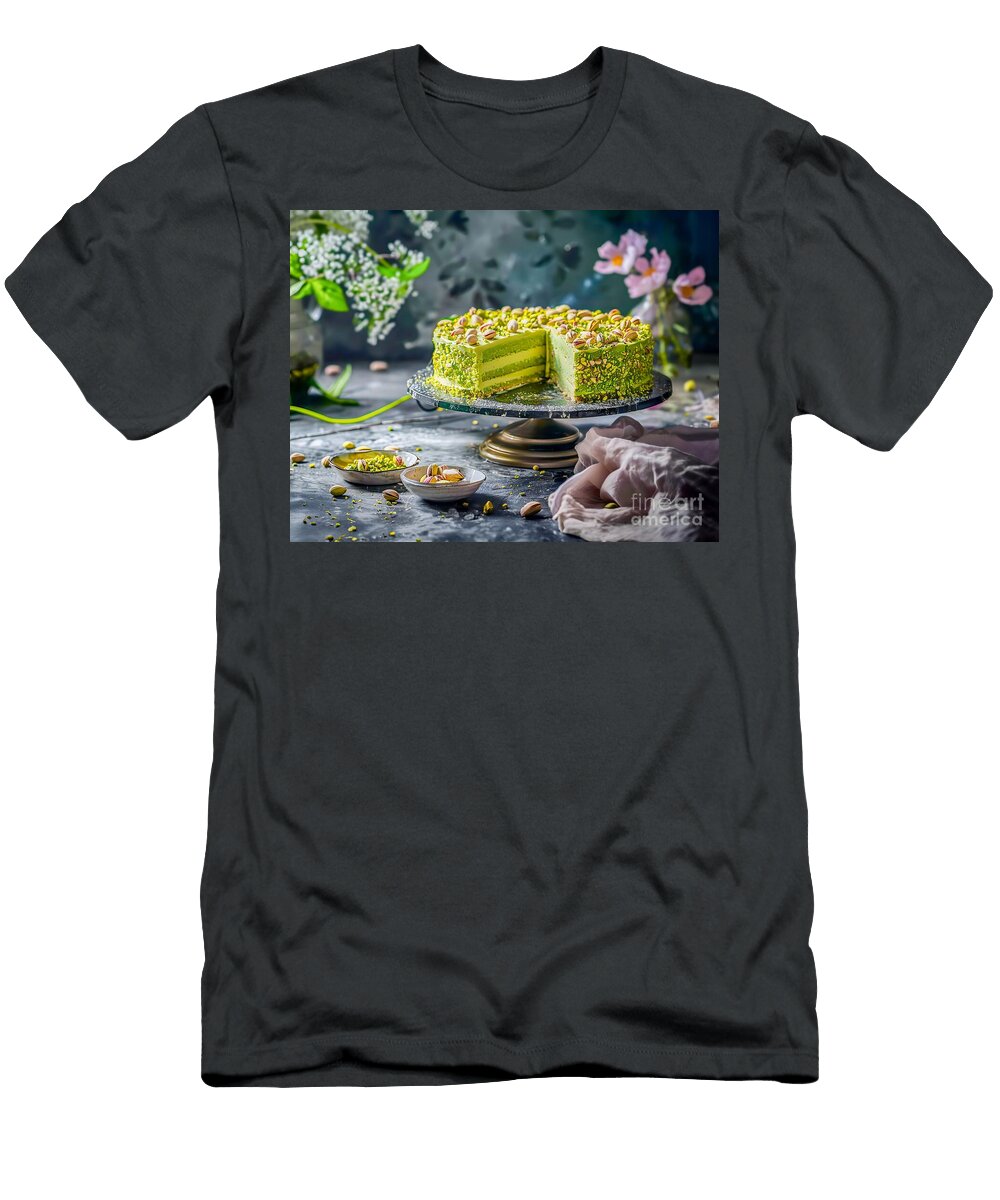 Multi Layer Pistachio Cake Art Momente T-Shirt