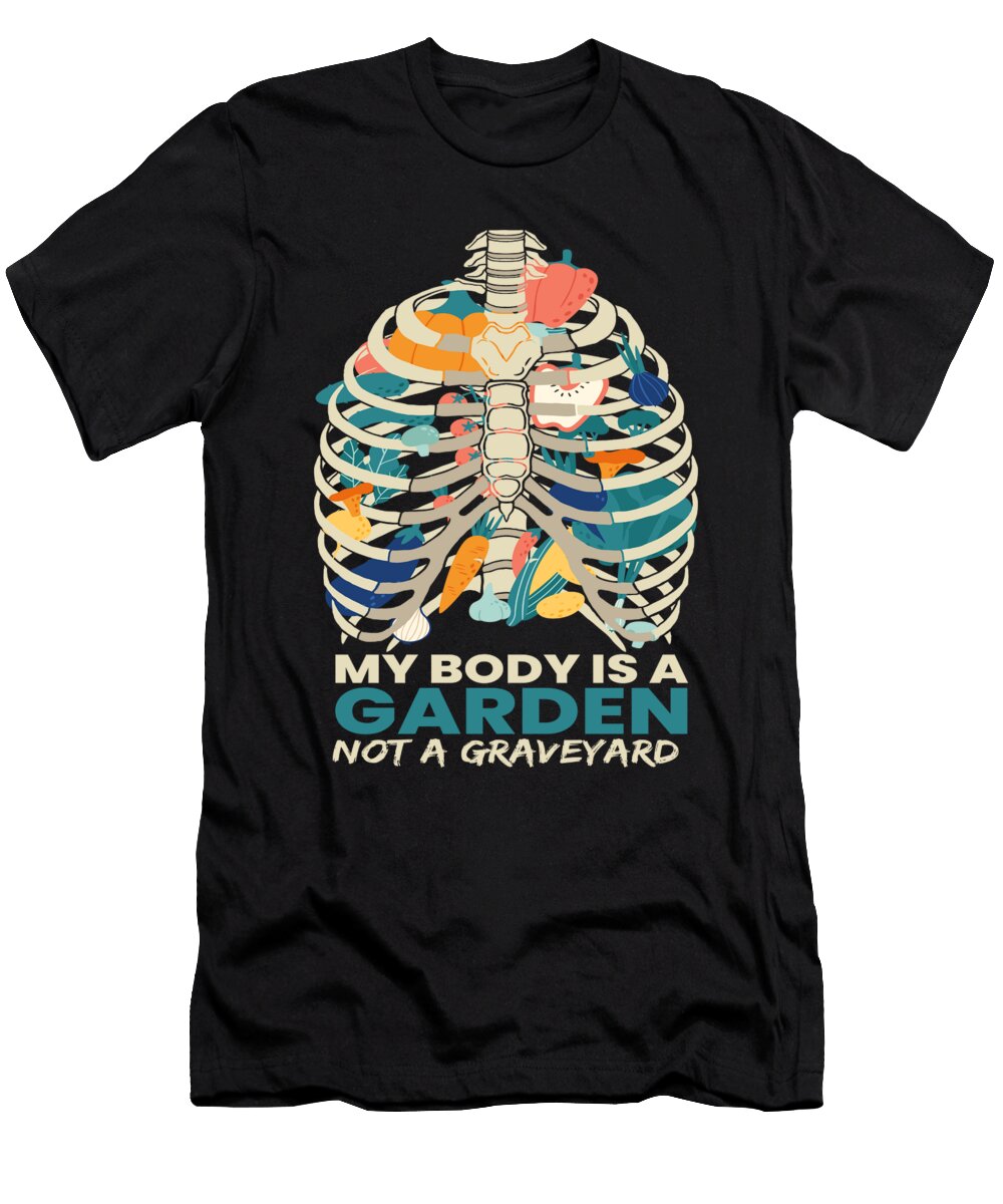 My Body Is a Garden Vegan Vegans Moon T-Shirt