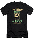 My Brain Is 95 Alpacas Guanaco Llama Vicuna Breeder Alpaca Graphics Lab T-Shirt