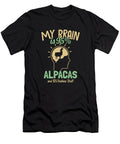 My Brain Is 95 Alpacas Guanaco Llama Vicuna Breeder Alpaca Marco Rothe T-Shirt
