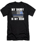 My Daddy Is My Hero Paramedic Caduceus Ems Emt Nurse USA Flag Doctor Gift Thomas Larch T-Shirt