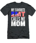 My Favorite Emt Calls Me Mom US Flag Proud Emt Mother Colm Adeola T-Shirt