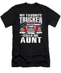 My Favorite Trucker Calls Me Aunt US Flag Dhbubble T-Shirt