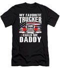 My Favorite Trucker Calls Me Daddy US Flag Dhbubble T-Shirt