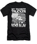 My Favorite Trucker Calls Me Father in Law American Flag Dhbubble T-Shirt