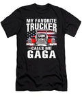 My Favorite Trucker Calls Me Gaga US Flag Dhbubble T-Shirt