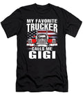 My Favorite Trucker Calls Me Gigi US Flag Dhbubble T-Shirt