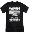 My Favorite Trucker Calls Me Godfather American Flag Dhbubble T-Shirt