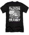 My Favorite Trucker Calls Me Granny American Flag Dhbubble T-Shirt