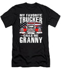 My Favorite Trucker Calls Me Granny US Flag Dhbubble T-Shirt