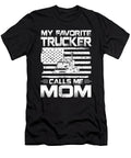 My Favorite Trucker Calls Me Mom American Flag Dhbubble T-Shirt