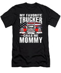 My Favorite Trucker Calls Me Mommy US Flag Dhbubble T-Shirt