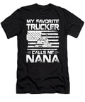 My Favorite Trucker Calls Me Nana American Flag Dh Bubble T-Shirt