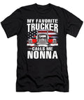 My Favorite Trucker Calls Me Nonna US Flag Dhbubble T-Shirt