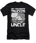 My Favorite Trucker Calls Me Uncle American Flag Dhbubble T-Shirt