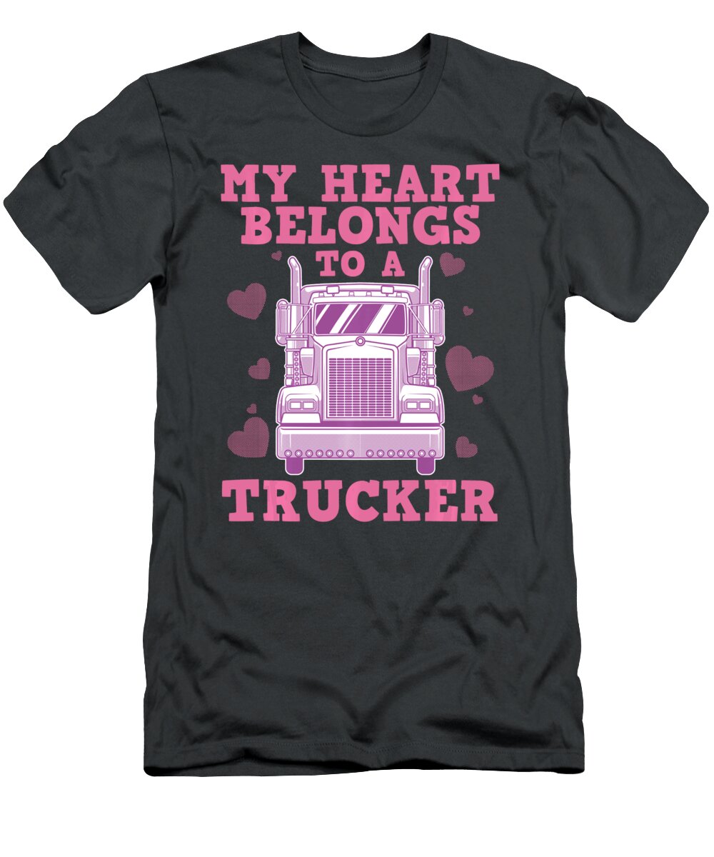 My Heart Belongs to a Trucker Anh Nguyen T-Shirt
