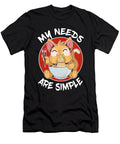 My Needs Are Simple Cat Eating Ramen Lover Gift Lisa Stronzi T-Shirt