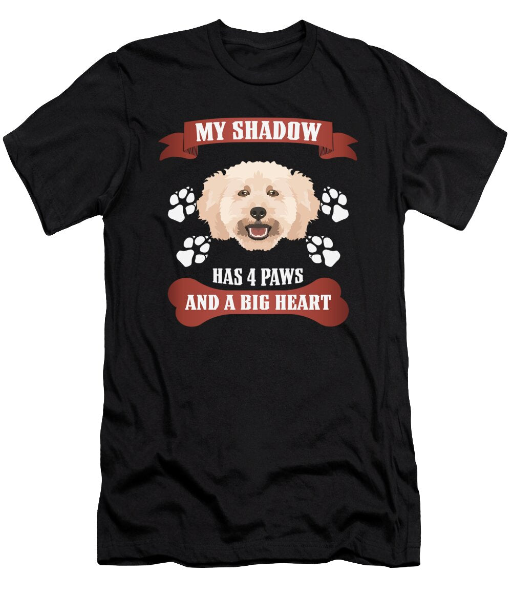 My Shadow Has 4 Paws Miniature Poodle Greenoptix T-Shirt