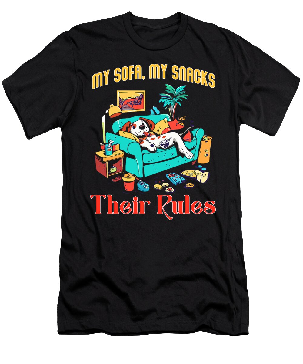 My Sofa My Snacks Their Rules Studi Alex T-Shirt