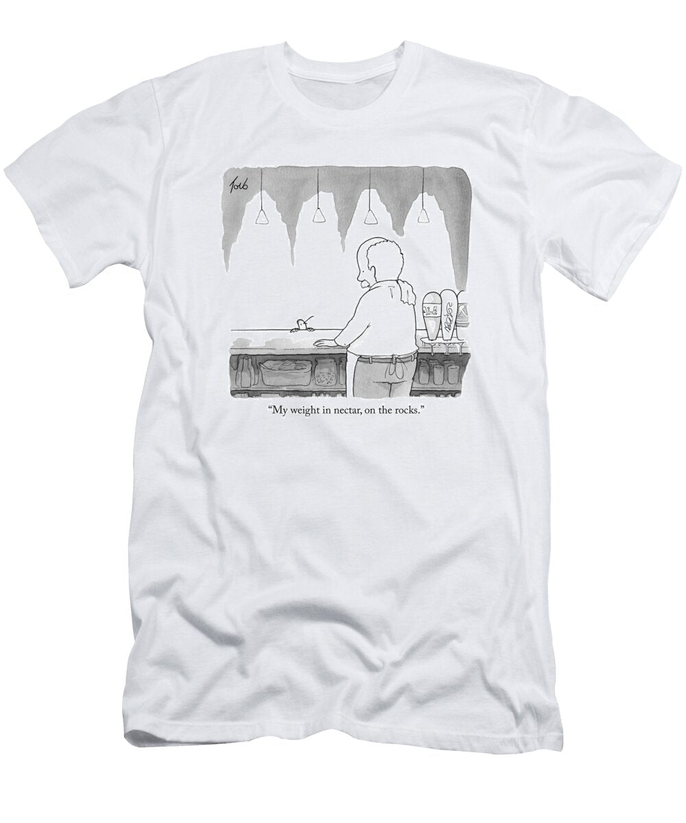 My Weight in Nectar on the Rocks Tom Toro No Index T-Shirt
