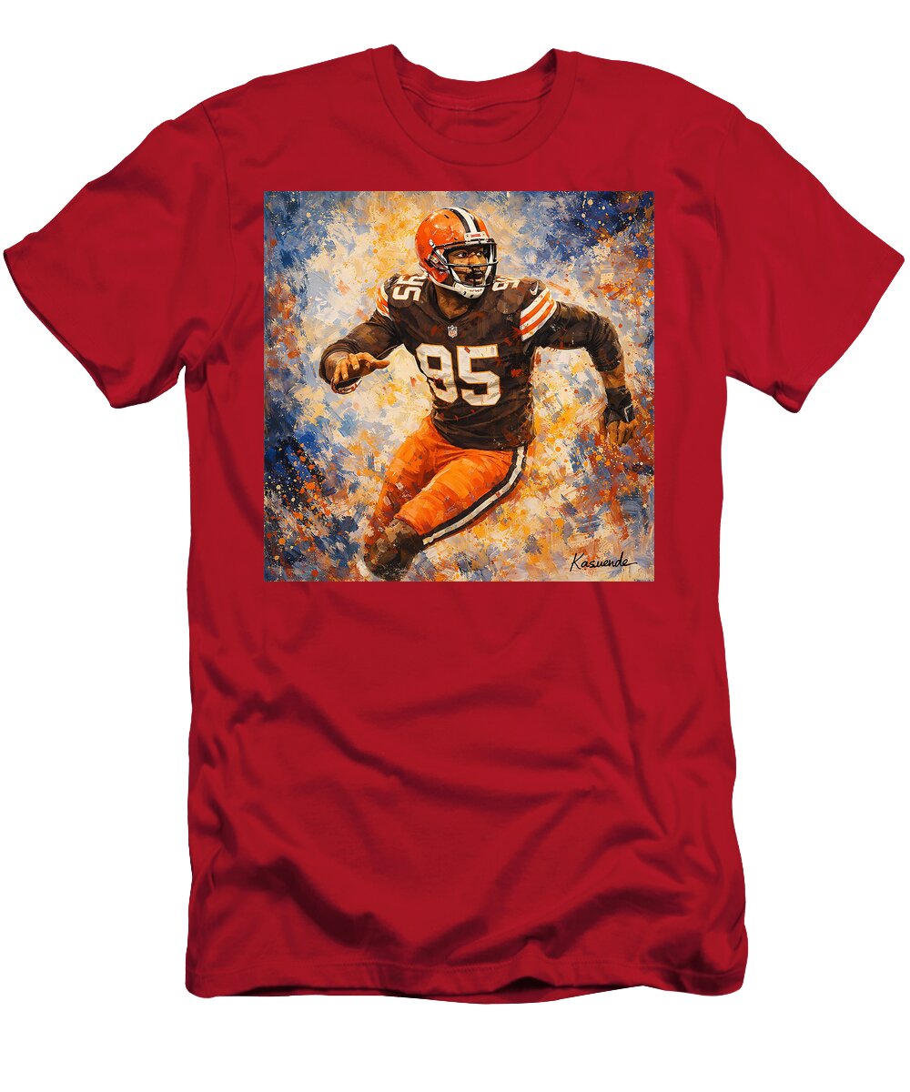 Myles Garrett Cleveland Defensive Force Jafeth Moiane T-Shirt