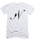 N in Black Bird and Script Custom Home Fashions T-Shirt