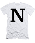 N in Black Typewriter Style Custom Home Fashions T-Shirt