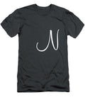 N in White Simple Script Custom Home Fashions T-Shirt
