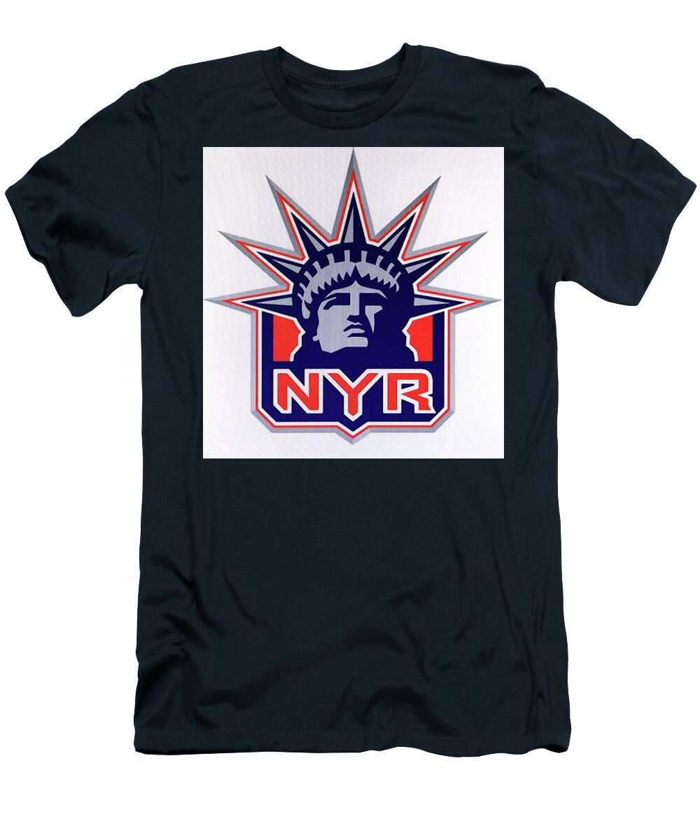 N Y Rangers Logo Alternate Allen Beatty T-Shirt
