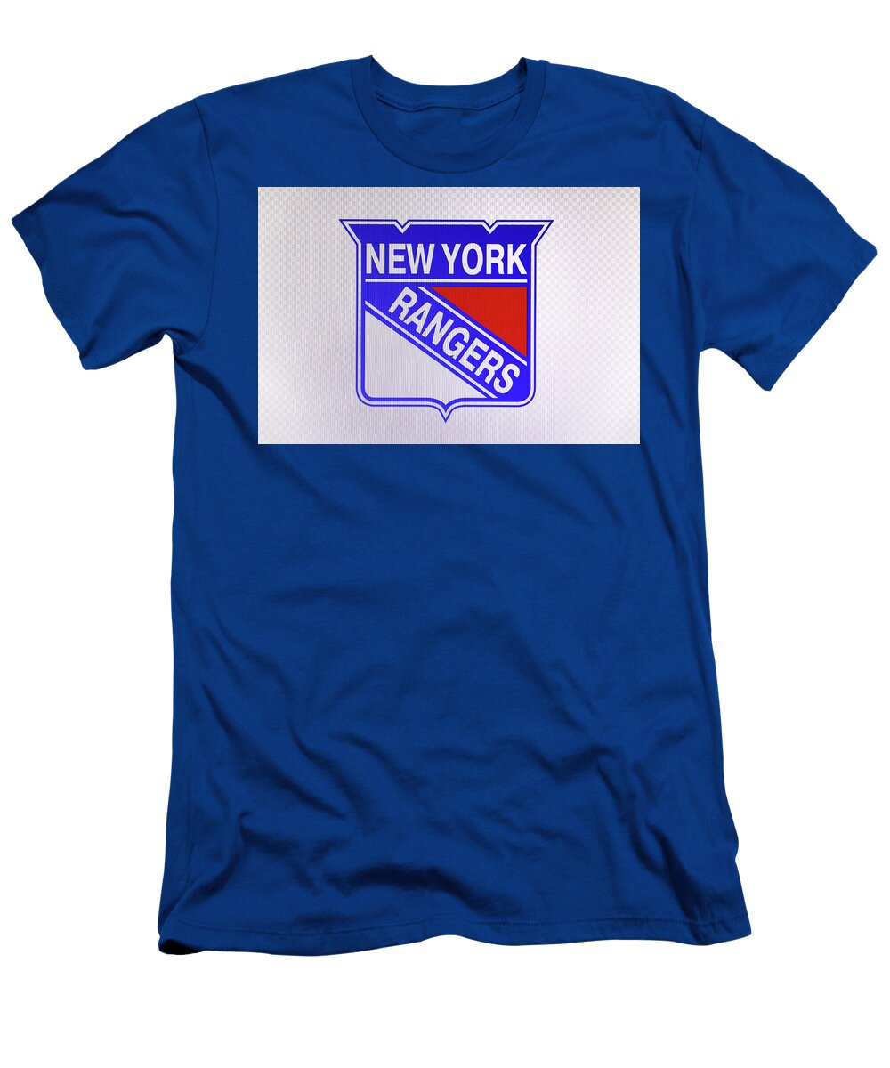 N Y Rangers Logo Traditional Allen Beatty T-Shirt