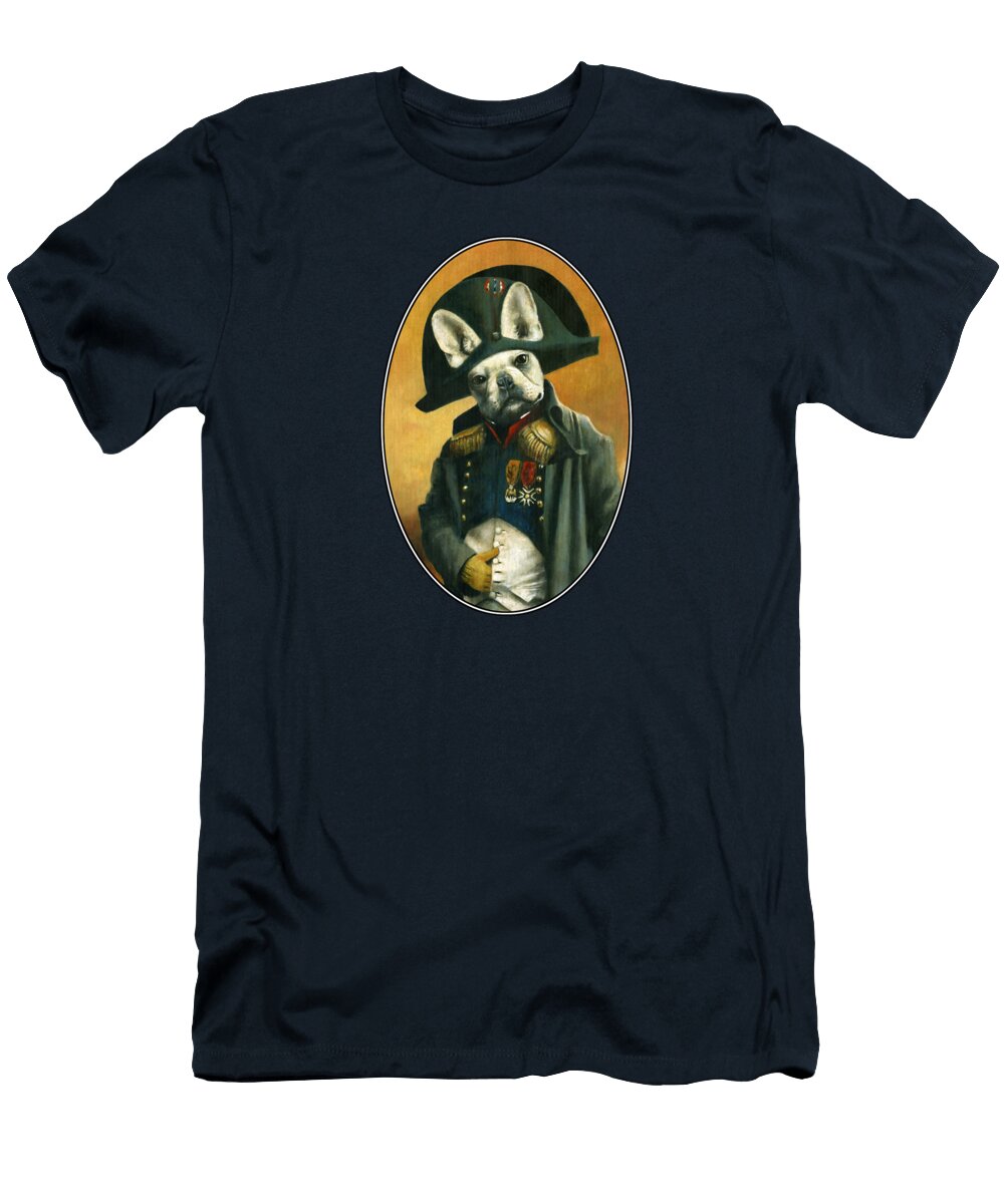 Napoleon French Bulldog Oval Michael Thomas T-Shirt