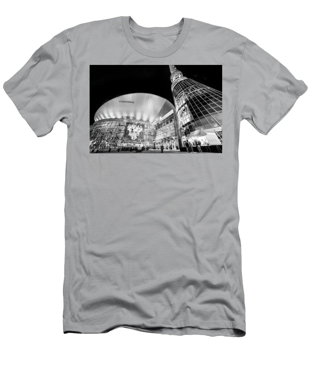 Nashville Predators Tennessee NHL Hockey Bridgestone Arena Stadium Skyline Music City Photography Craig Alexander T-Shirt