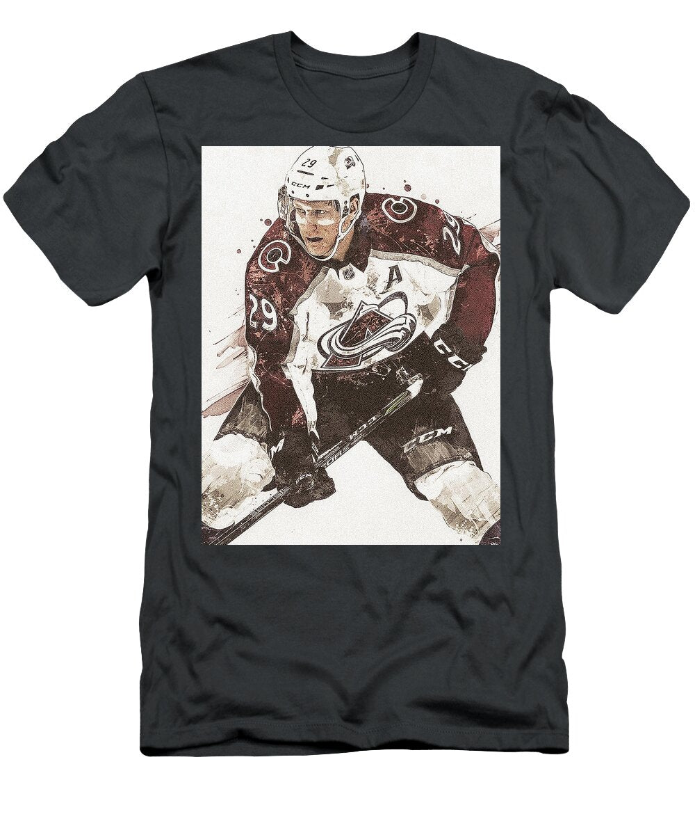 Nathan Mankinnon Colorado Avalanche Poster Willy Art T-Shirt