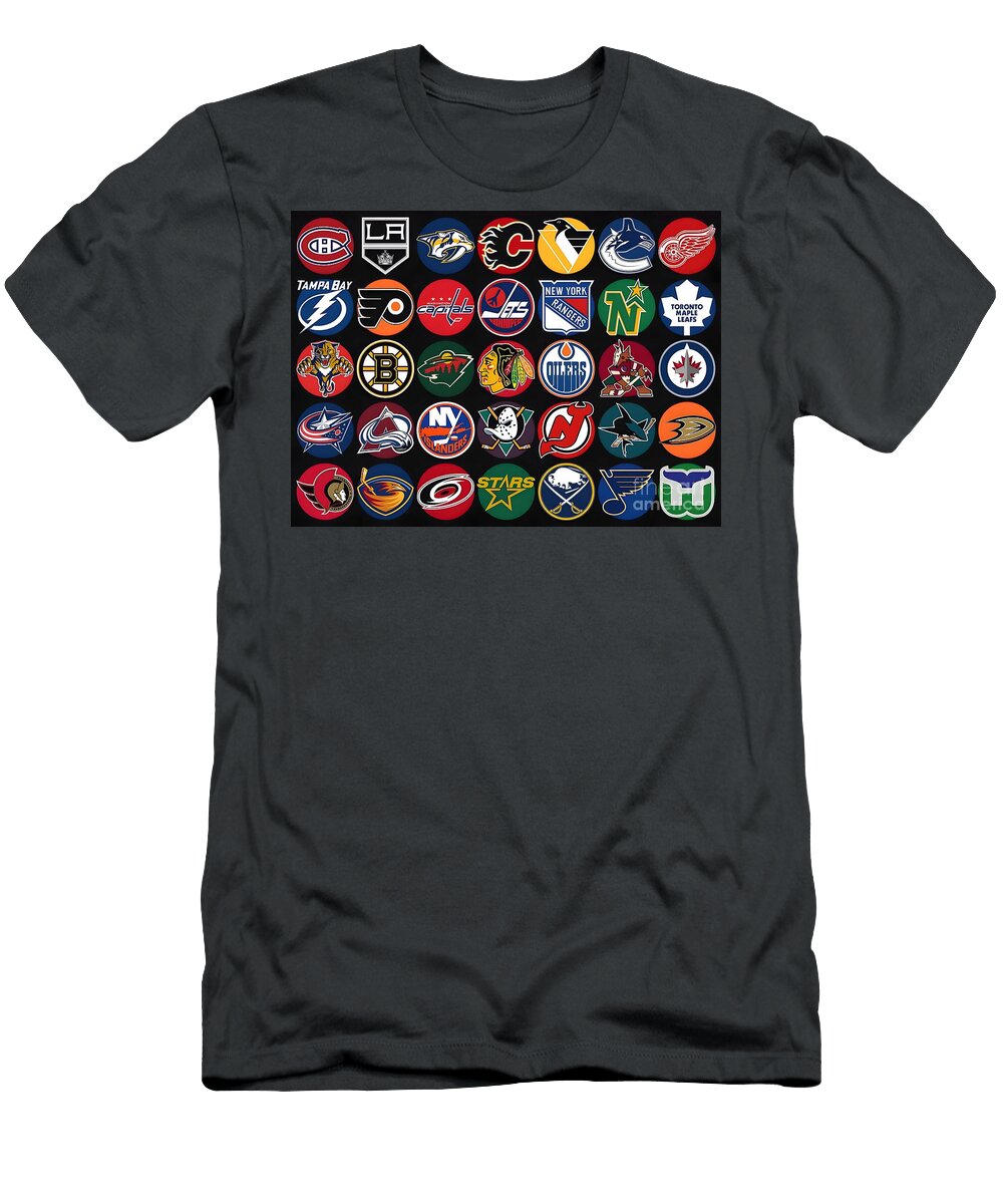 National Hockey League Spotlight Logo Teams Luna Brush T-Shirt
