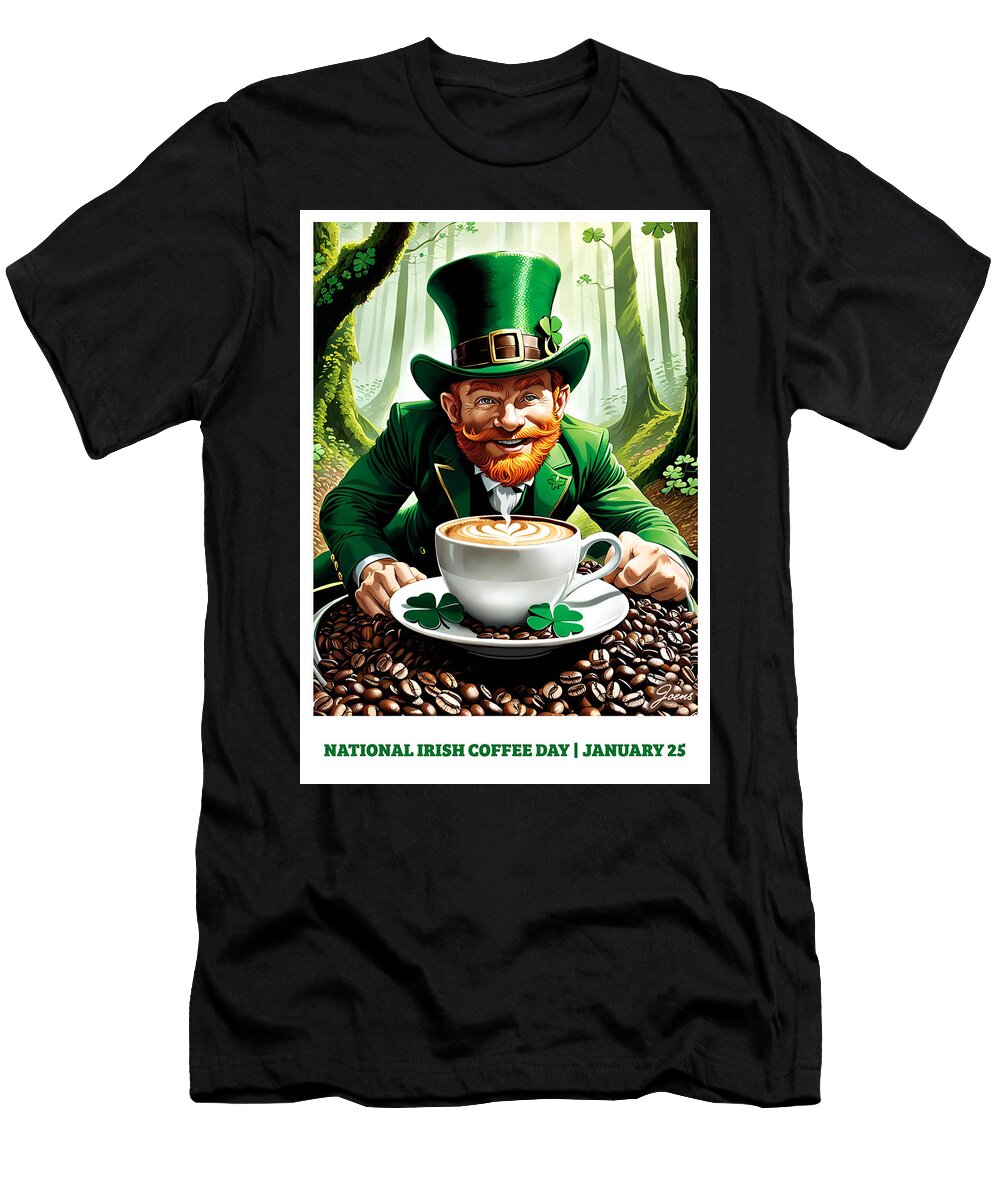 National Irish Coffee Day Greg Joens T-Shirt