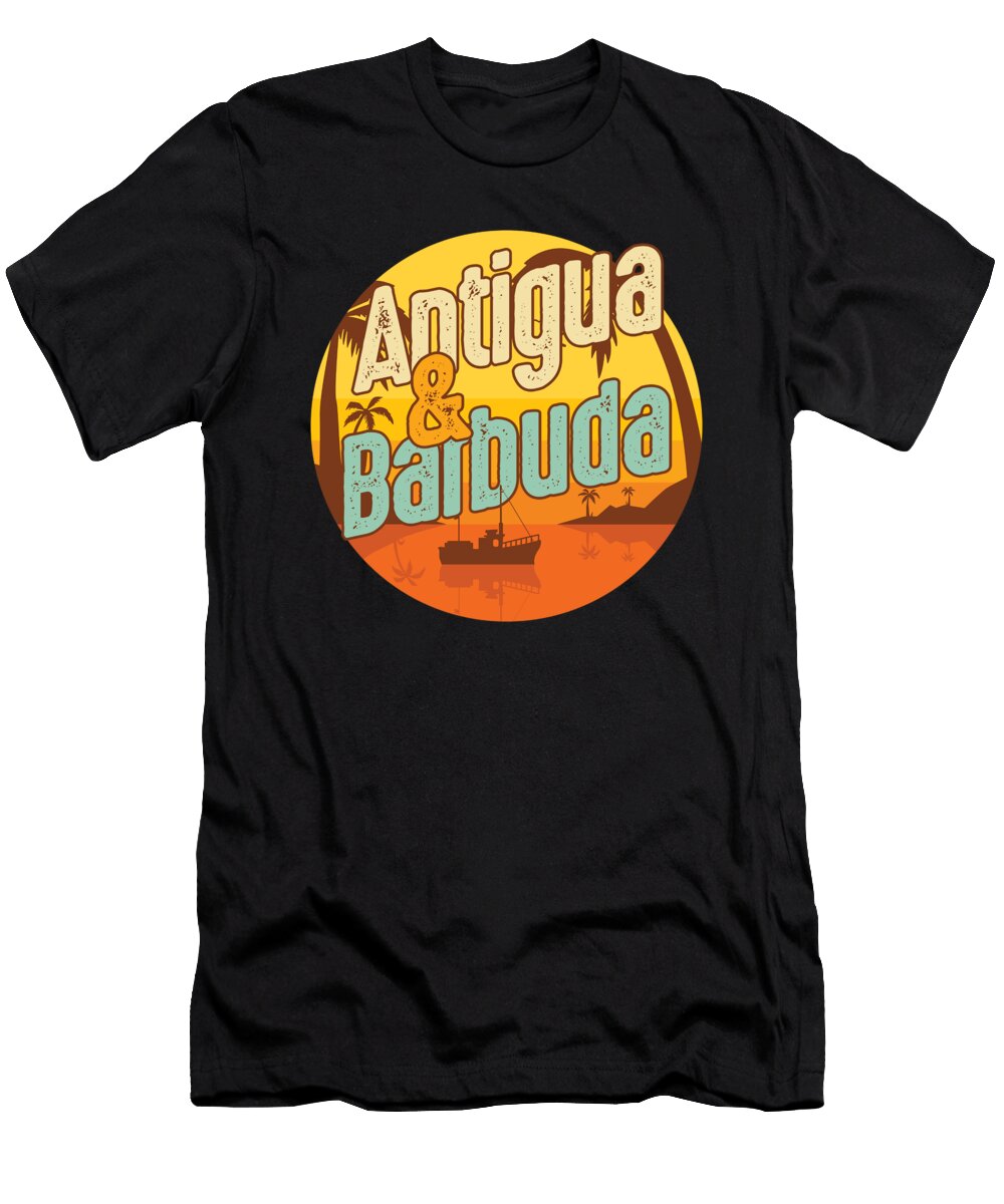 National Pride Patriotic Antiguan Antigua Barbuda Country Travel Gift Thomas Larch T-Shirt