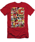 Nazem Kadri in Calgary Flames Gear Graffiti Poster Hockey Player NHL Sampadart Gallery T-Shirt