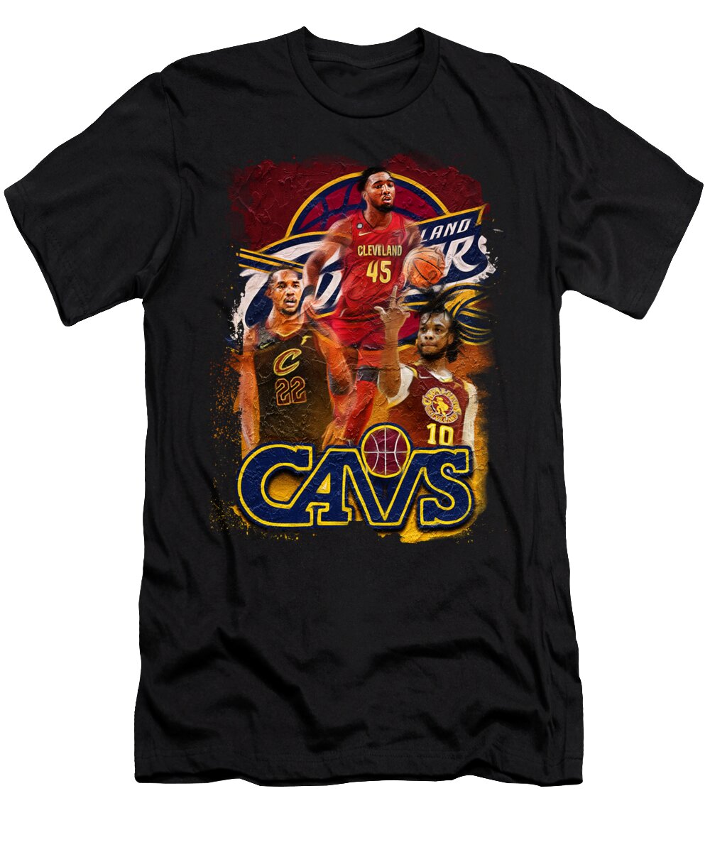 NBA Cleveland Cavaliers Artwork Sports Basics T-Shirt
