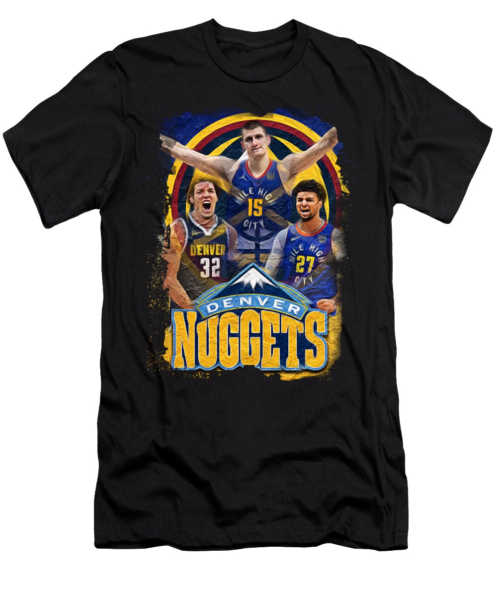 NBA Denver Nuggets Artwork Sports Basics T-Shirt