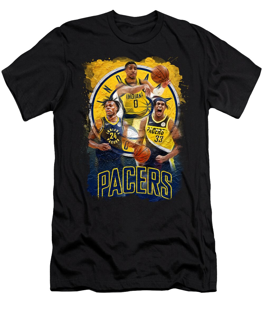 NBA Indiana Pacers Artwork Sports Basics T-Shirt