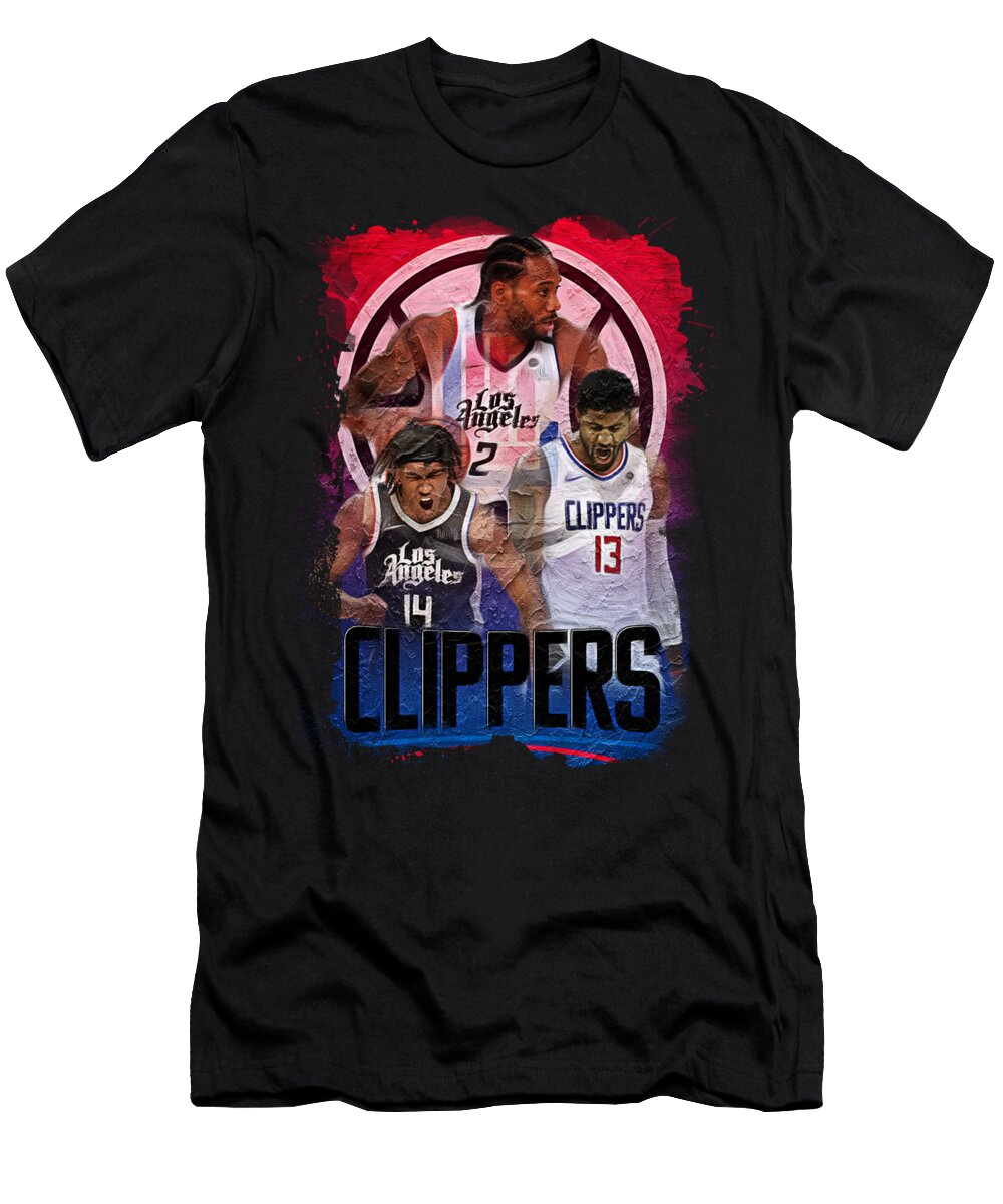 NBA Los Angeles Clippers Artwork Sports Basics T-Shirt