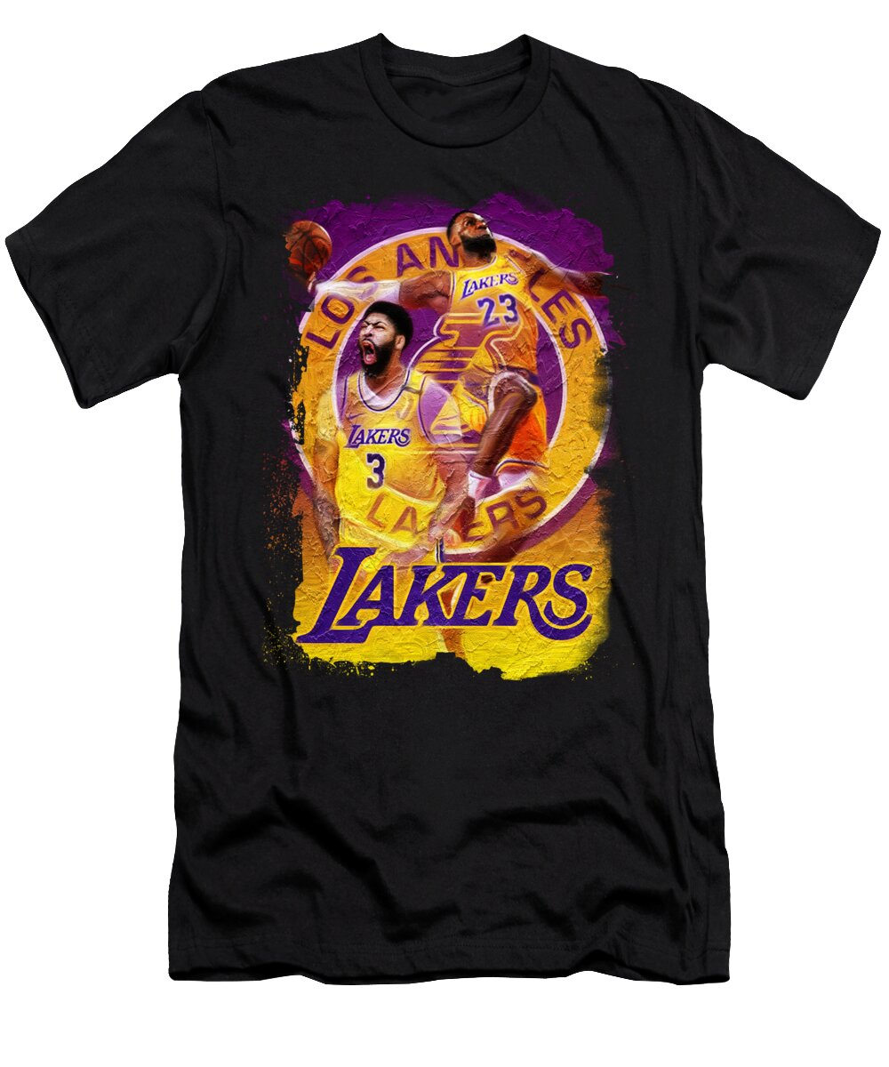 NBA Los Angeles Lakers Artwork Sports Basics T-Shirt